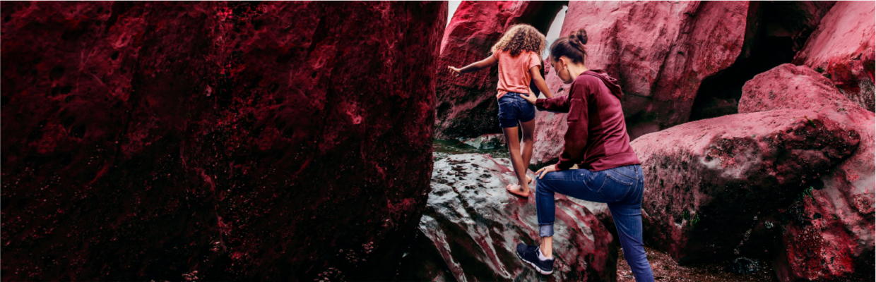 mass affluent mother and daughter climbing, image used for HSBC Sri Lanka Premier page